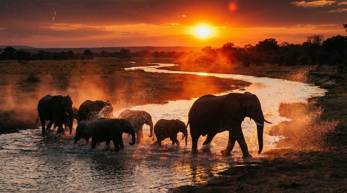 大象传媒非洲象群视频